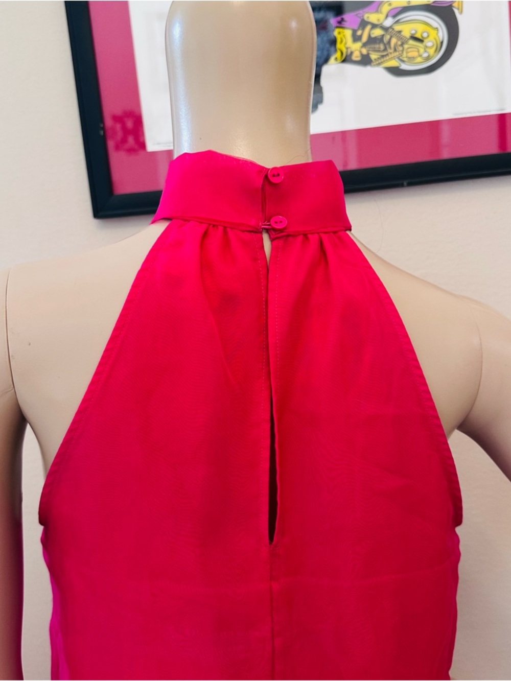 Anthropologie Maeve Hot Pink Dress - Picture 6 of 15
